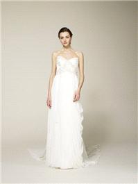 http://www.chicvintagebrides.com/wedding dress, white, strapless, detail, embroidered, long, white
