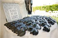 Don't forget your guests! Sunnies are the perfect favour for a summer wedding. Stamp with the name o