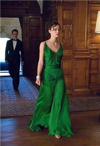 This jewel green dress from Atonement in 2007 is where our love affair with Keira's dresses began.