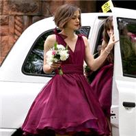 (Not) always the bridemaid. Here's Keira on bridesmaid duties at her sister's wedding last year.