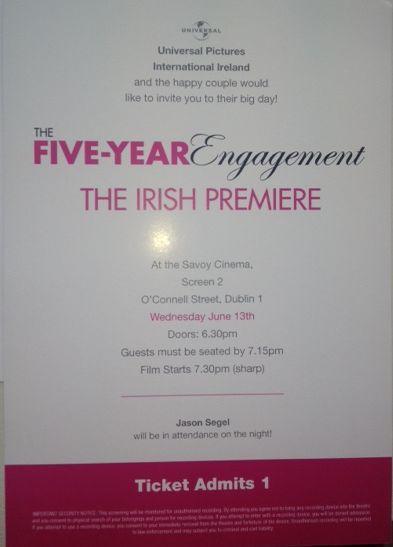 Premiere Giveaway, Our tickets have arrived! Thank you Universal Pictures Ireland.