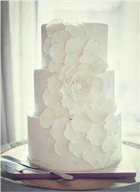 wedding cake, white, flower