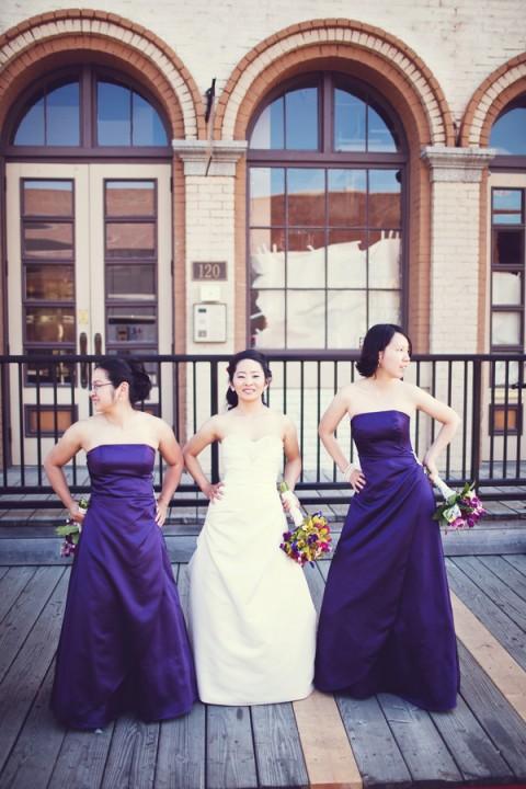 Bridesmaids, bridesmaid, long, purple
