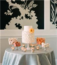 Cakes. wedding cake, white, maccaroons