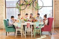 Decor & Event Styling. Bicycle hanging centrepiece