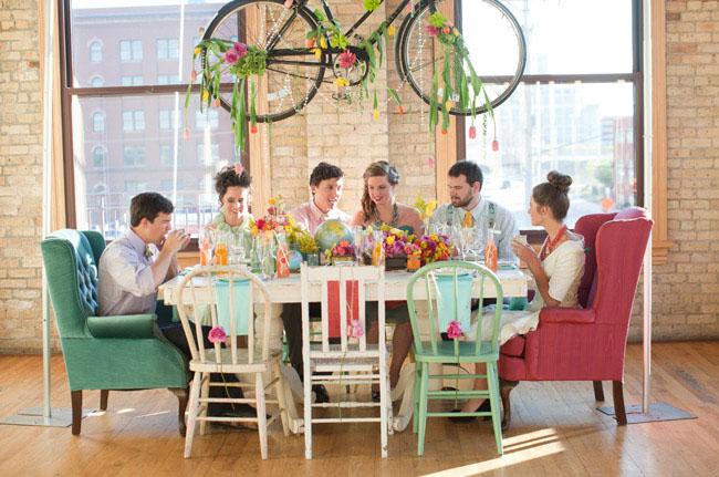 Hanging Centrepieces, Bicycle hanging centrepiece