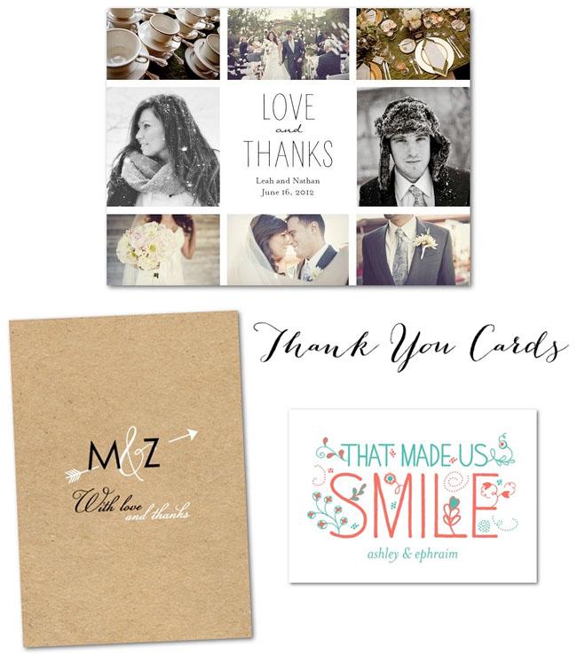 Stationery, Thank you cards