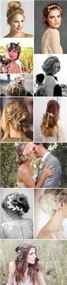 Hair & Beauty. So much inspiration here from  Rock my Wedding- I want them all!