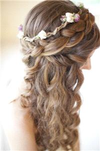 Hair & Beauty. hair, braid, plait, flowers, floral crown