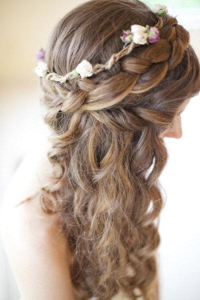 All things Hair, hair, braid, plait, flowers, floral crown