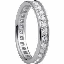 White Gold Wedding Bands, For Her