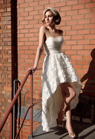 Dresses with Drama, wedding dress, strapless, texture