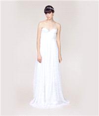 Attire. dress, strapless, white, long