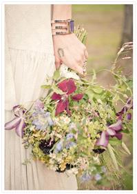 Flowers. wedding bouquet, wild flowers