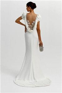 Attire. wedding dress, back, diamante