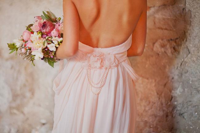 The Dress, wedding dress, backless, beading