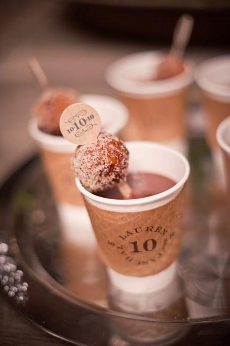 Autumn Wedding Ideas, Sweeten up your guests by serving hot chocolate as well as coffee at your rece