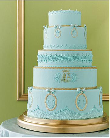 Cakes & Sweets, wedding cake, blue, gold