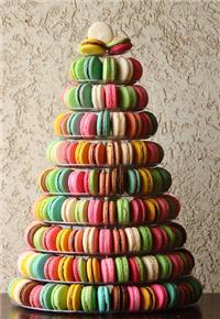 Cakes. Macaron tower instead of a wedding cake: from Pinterest