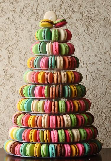 Sweet Things, Macaron tower instead of a wedding cake: from Pinterest