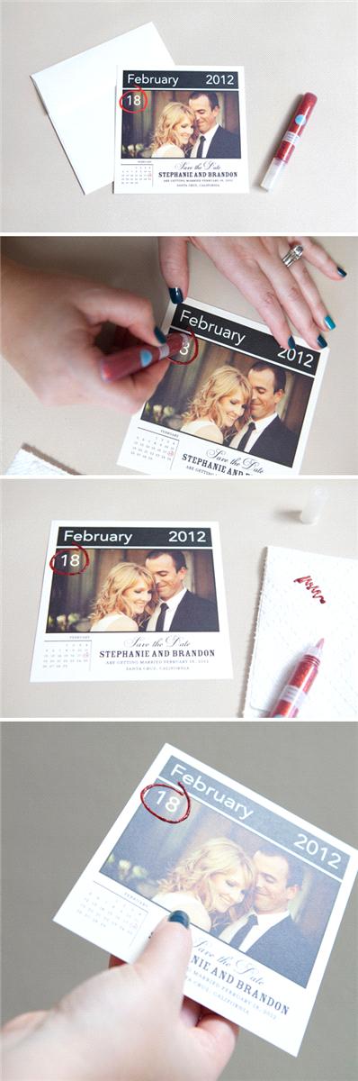 Stationery, Save the date calender idea