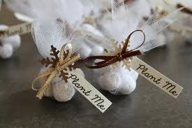 Christmas themed wedding favours