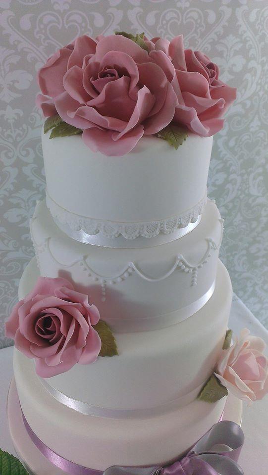 Wedding Cakes, Pink Wedding Cake  www.edencakecompany.com