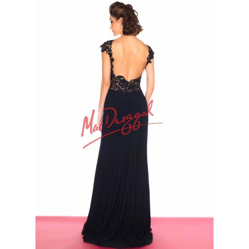 My Stuff, Mac Duggal 61701 Open Back Dress - 2017 Spring Trends Dresses|Beaded Evening Dresses|Prom