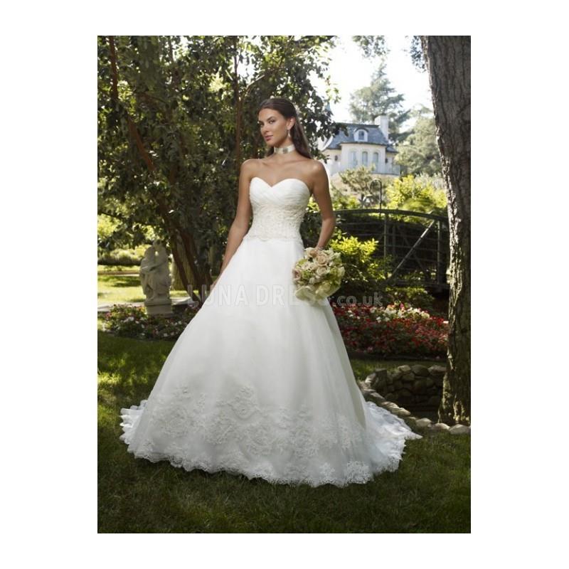 My Stuff, Sweetheart Organza Ball Gown Natural Waist Chapel Train Classic Wedding Gowns - Compelling