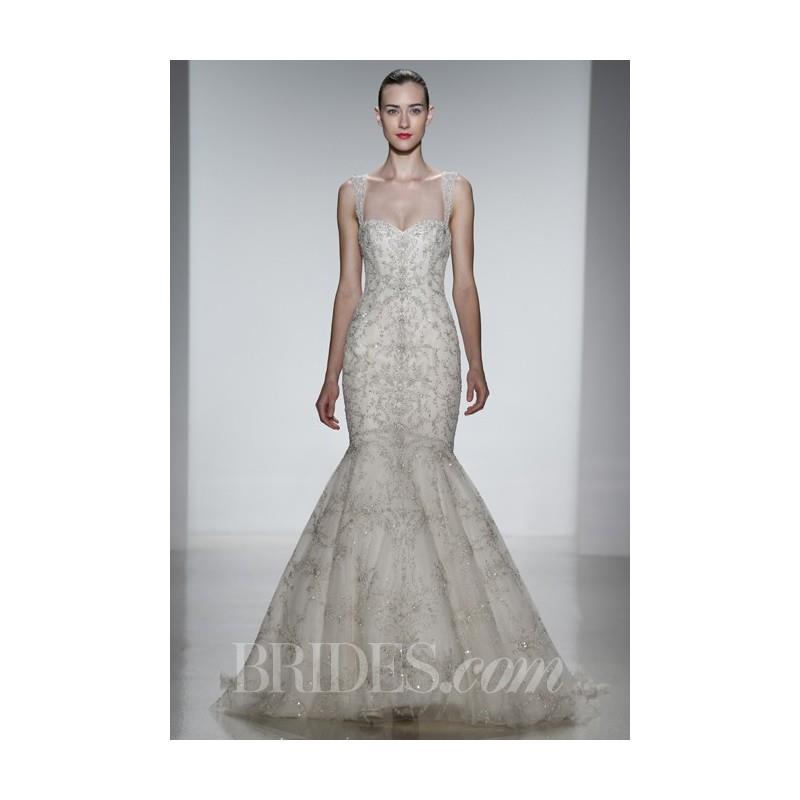 My Stuff, Kenneth Pool - Spring 2014 - Gabriella Beaded Tulle Mermaid Wedding Dress - Stunning Cheap