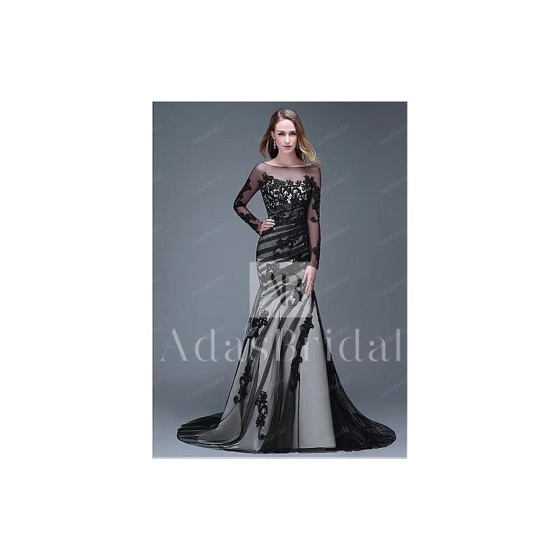 My Stuff, Alluring Tulle Bateau Neckline Mermaid Evening Dresses - overpinks.com