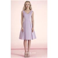 Refined 2017 A-line Sleeveless Knee-length Satin V-neck Cheap UK Bridesmaid Dress - dressosity.com