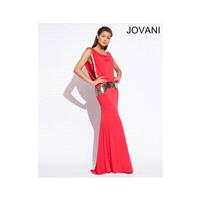 Classical Unique Cheap New Style Jovani Prom Dresses  72693 Coral New Arrival - Bonny Evening Dresse