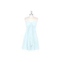 Mist Azazie Jessica - Chiffon Mini Sweetheart Back Zip Dress - The Various Bridesmaids Store