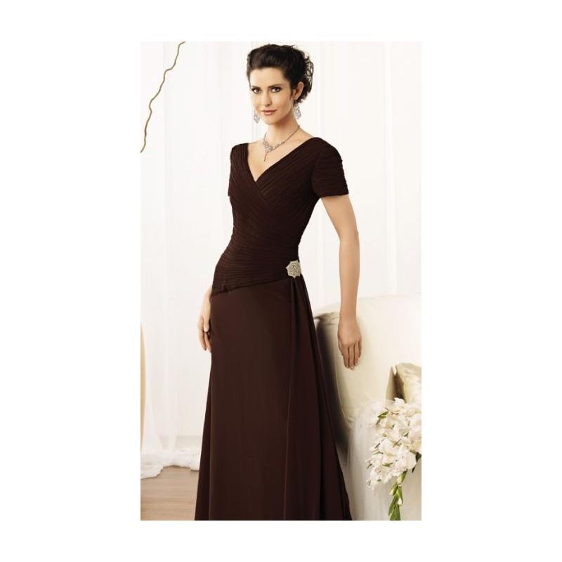 My Stuff, Caterina by Jordan Fashions Short Sleeve Mothers Dress 8005 - Brand Prom Dresses|Beaded Ev