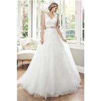 Style M1450Z by Mia Solano - Sweetheart A-line LaceTulle Sleeveless Floor length Chapel Length Dress