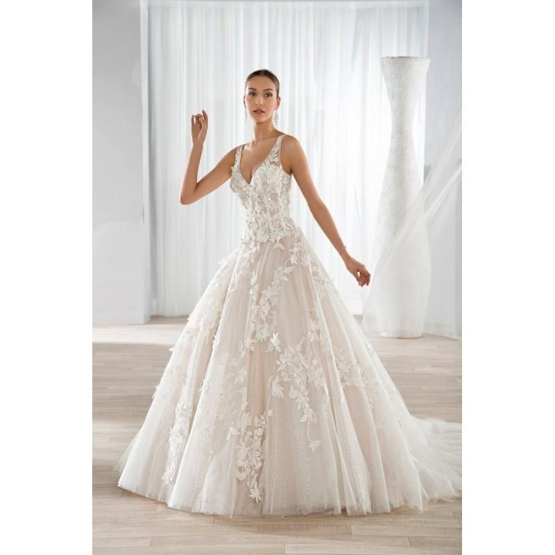 My Stuff, Style 640 by Ultra Sophisticates by Demetrios - Sleeveless Floor length V-neck LaceTulle B