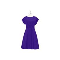 Regency Azazie Kaylen - Knee Length Side Zip Chiffon Scoop Dress - The Various Bridesmaids Store