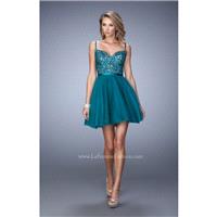 Black La Femme 21838 - Short Chiffon Dress - Customize Your Prom Dress