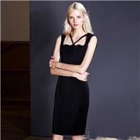 Elegant summer dress new arc shaped hollow hip skinny little black dress professional women skirt dr