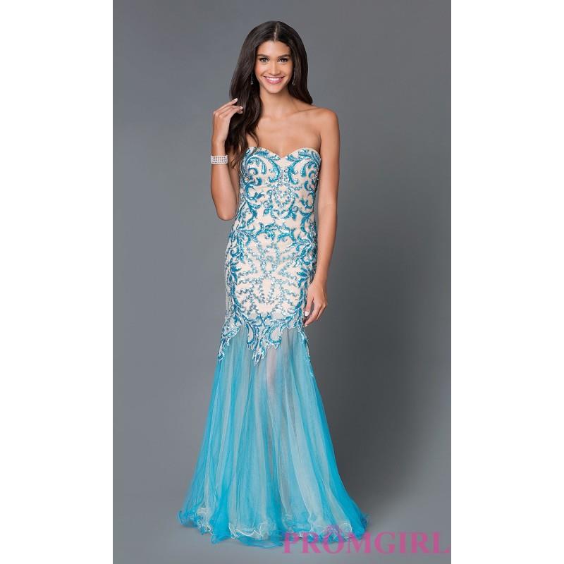 My Stuff, Strapless Beaded Sweetheart Mermaid Style Long Prom Dress - Brand Prom Dresses|Beaded Even