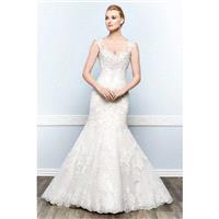 Style 1659 by Kenneth Winston - Mermaid Sleeveless Semi-Cathedral Lace Floor length Sweetheart Dress