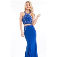 Royal Two-Piece Beaded Gown by Rachel Allan - Color Your Classy Wardrobe