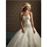 White/Silver Allure Bridals 8769 Allure Bridal Collection - Rich Your Wedding Day