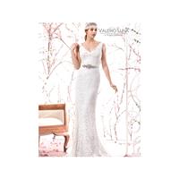 Vestido de novia de Valerio Luna Modelo VL5739-2-(38) - 2015 Recta Pico Vestido - Tienda nupcial con
