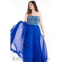 Rachel Allan Curves 7840 Dress - Rachel Allan A Line Strapless, Sweetheart Long Prom Plus Size Dress