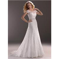 Maggie Sottero Fall 2013 - Style 3MS750 Jaclyn Dress with Beaded Belt and Jacket - Elegant Wedding D