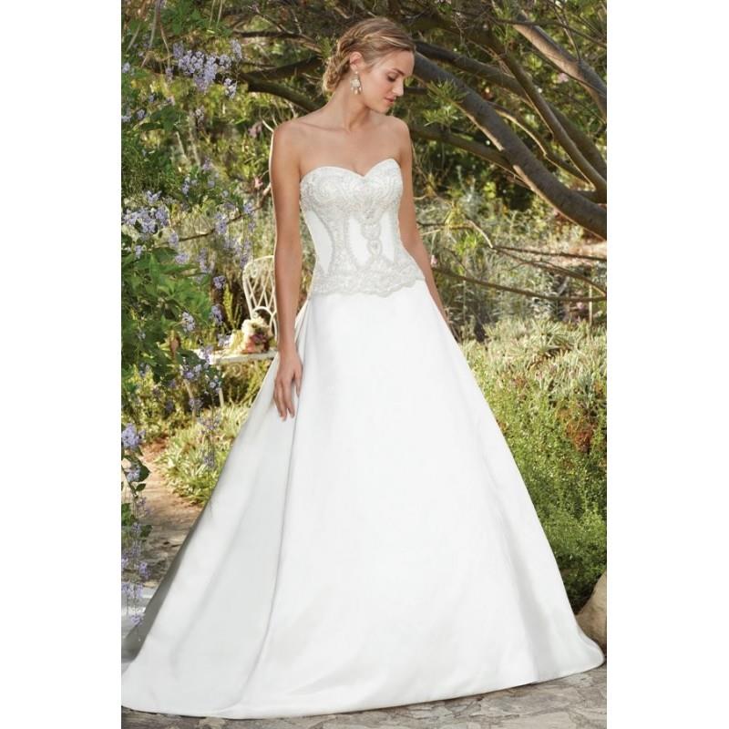 My Stuff, Style 2278 by Casablanca Bridal - A-line Semi-Cathedral Satin Floor length Sweetheart Dres