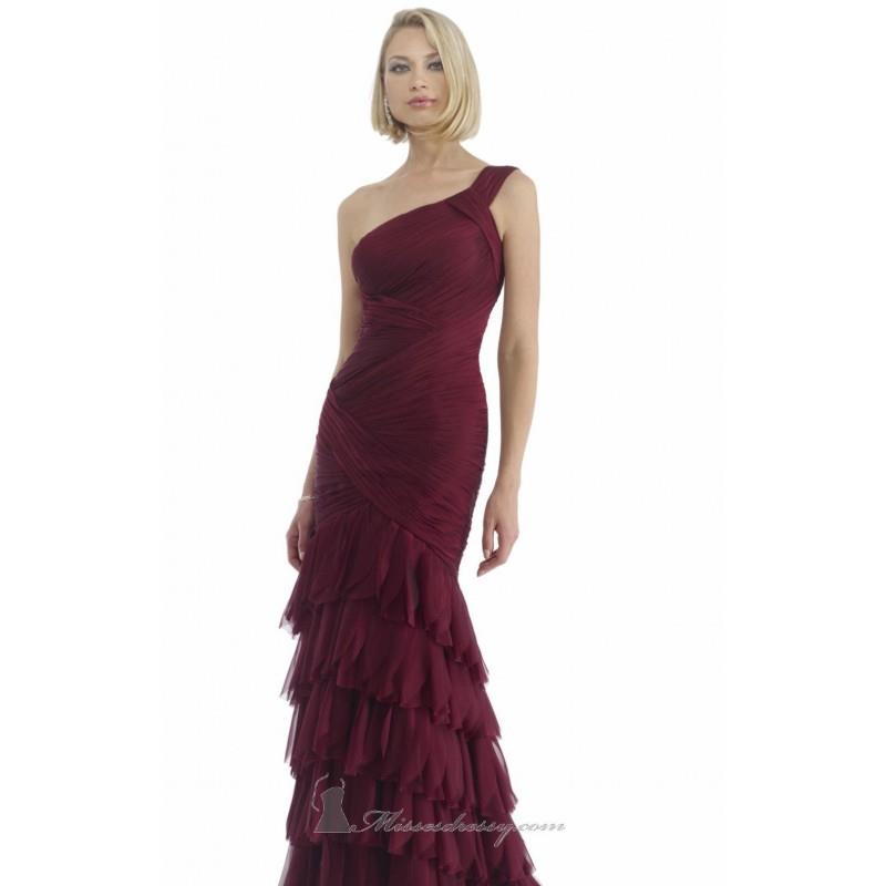 My Stuff, One shoulder evening gown by Morrell Maxie 13891 - Bonny Evening Dresses Online