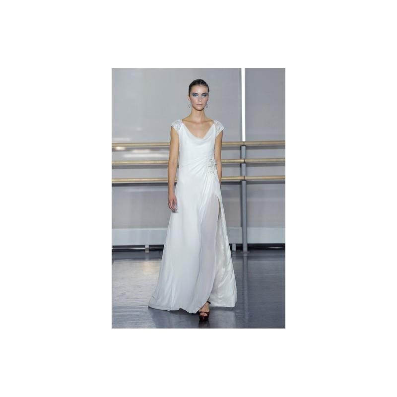 My Stuff, Rivini FW13 Dress 3 - White Fall 2013 V-Neck A-Line Full Length Rivini - Nonmiss One Weddi
